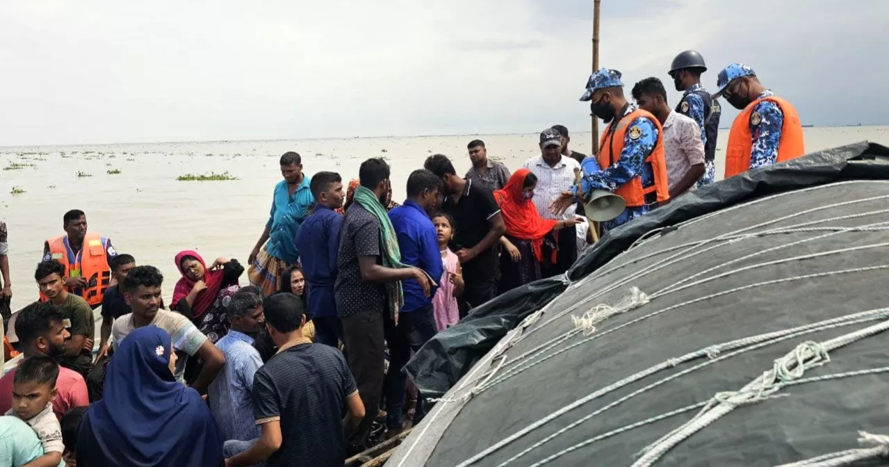 60 travellers rescued by Coast Guard from drifting trawler in Meghna river