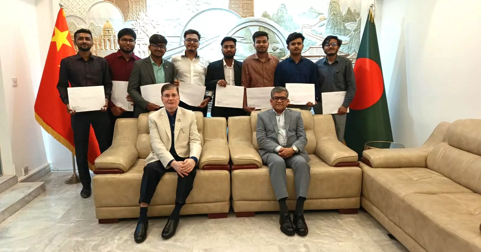 BCCCI hosts reception for NITER students going to China for training