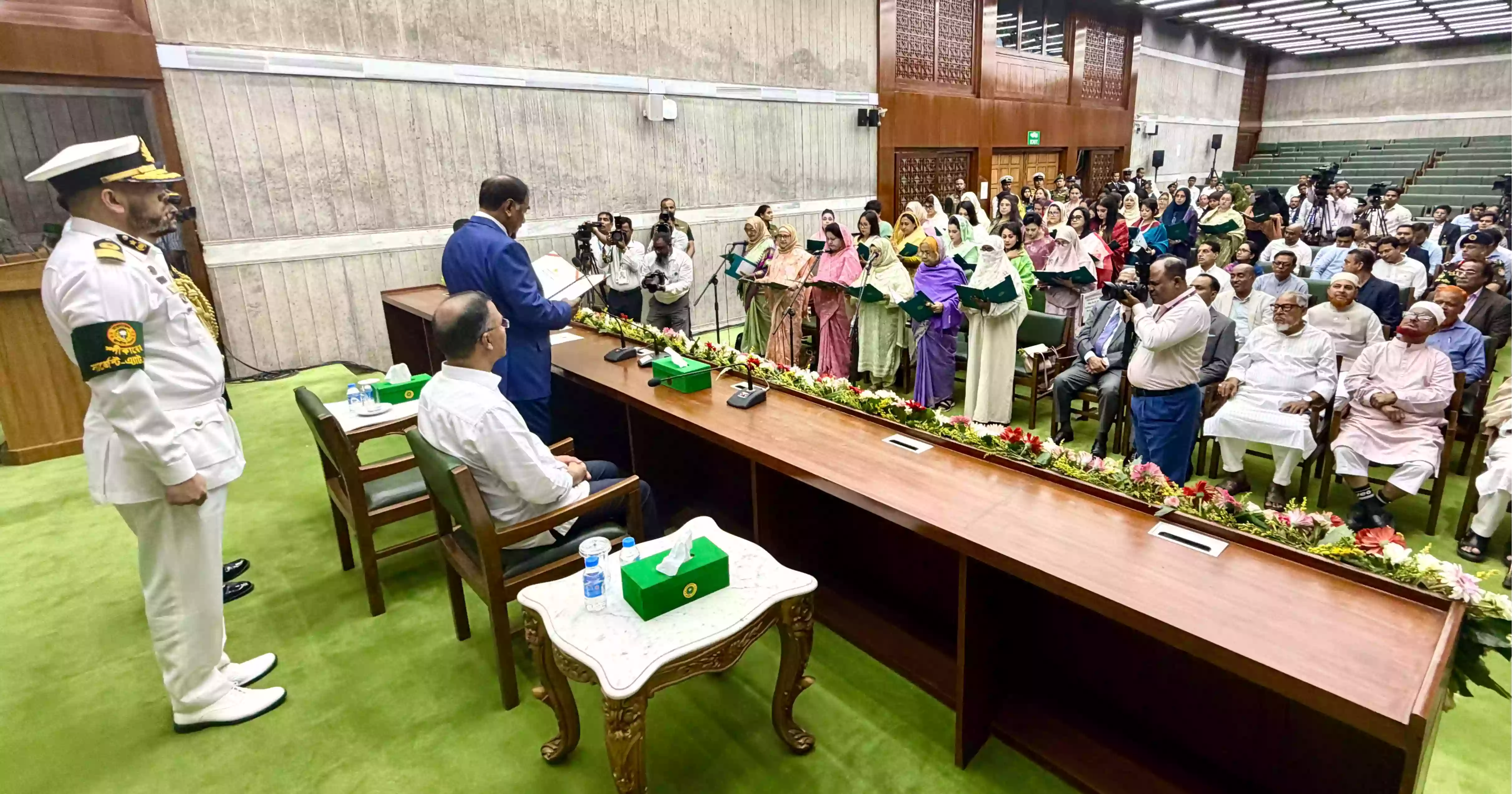 49 reserved seats for women MPs sworn in; NCP's nominee not yet