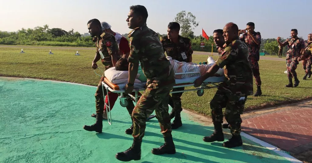 Injured BGB personnel airlifted to Dhaka CMH