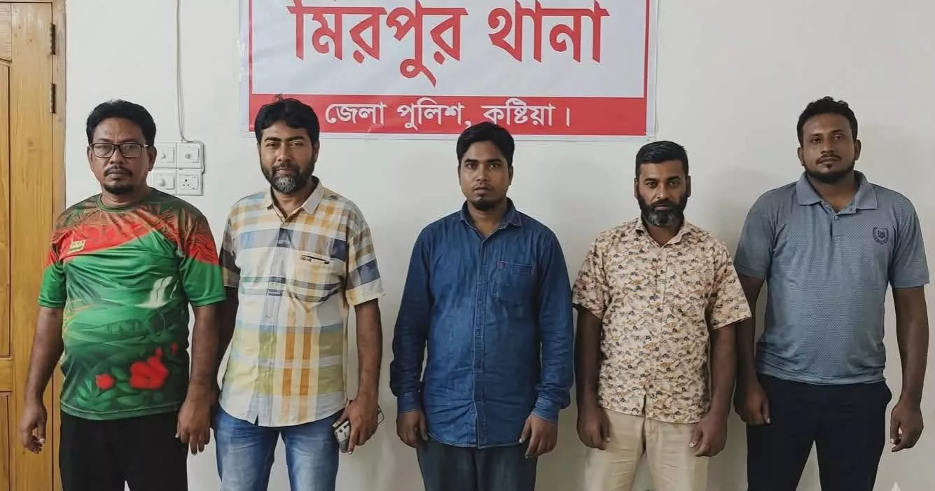 5 BNP-Jamaat men detained in Kushtia for ‘lobbying’ for release of ‘drug dealer’