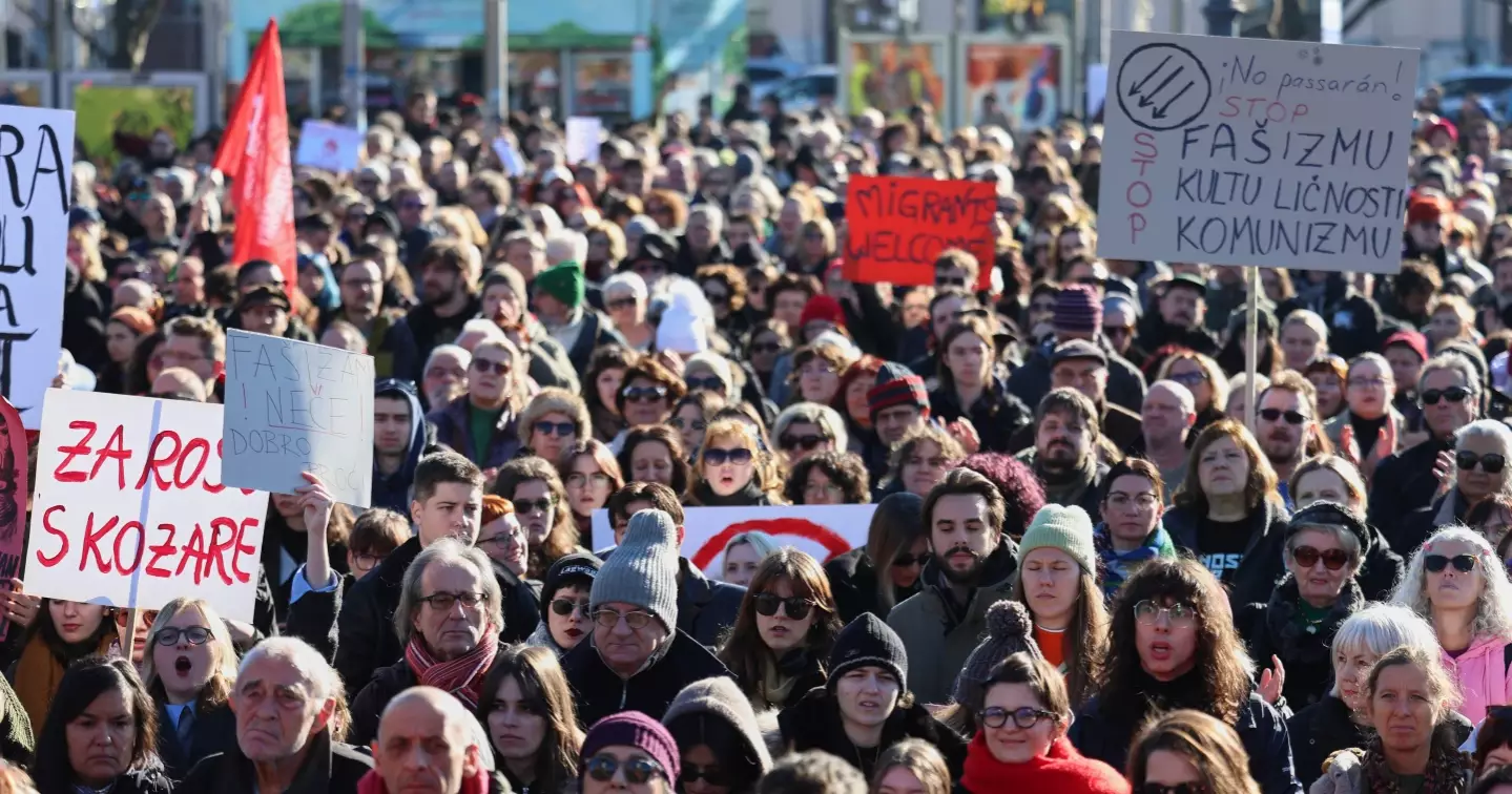 Thousands rally in Croatia against far-right rise