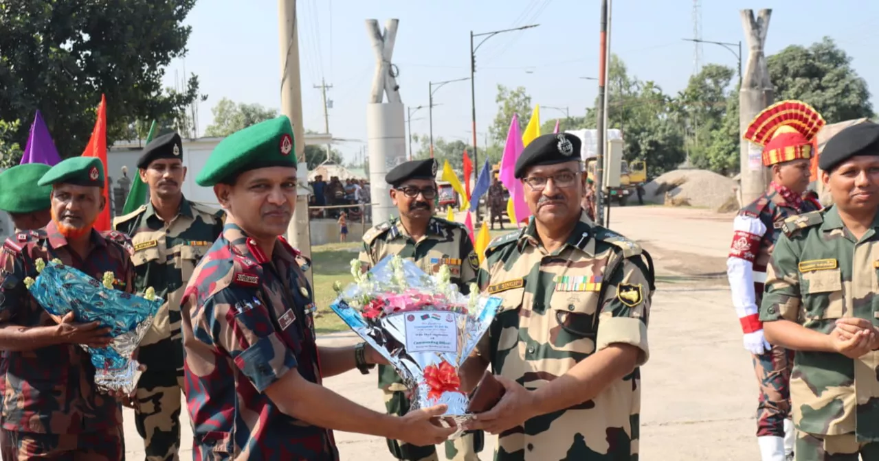 Border coordination meeting held between BGB and BSF at Sonahat Land Port