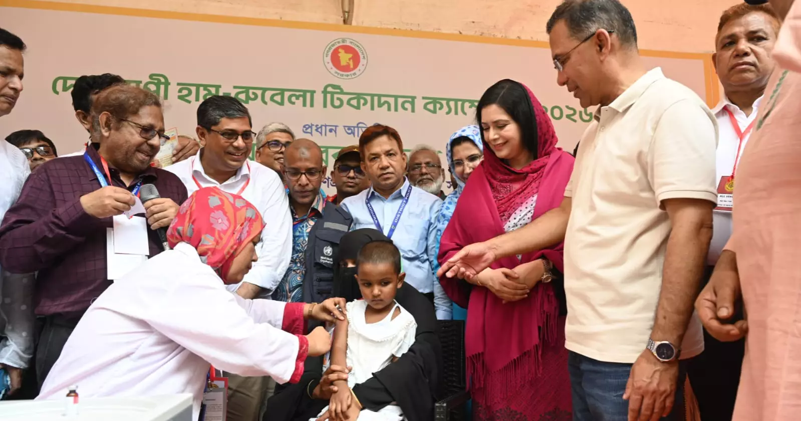 PM launches measles-rubella vaccination campaign in Bogura