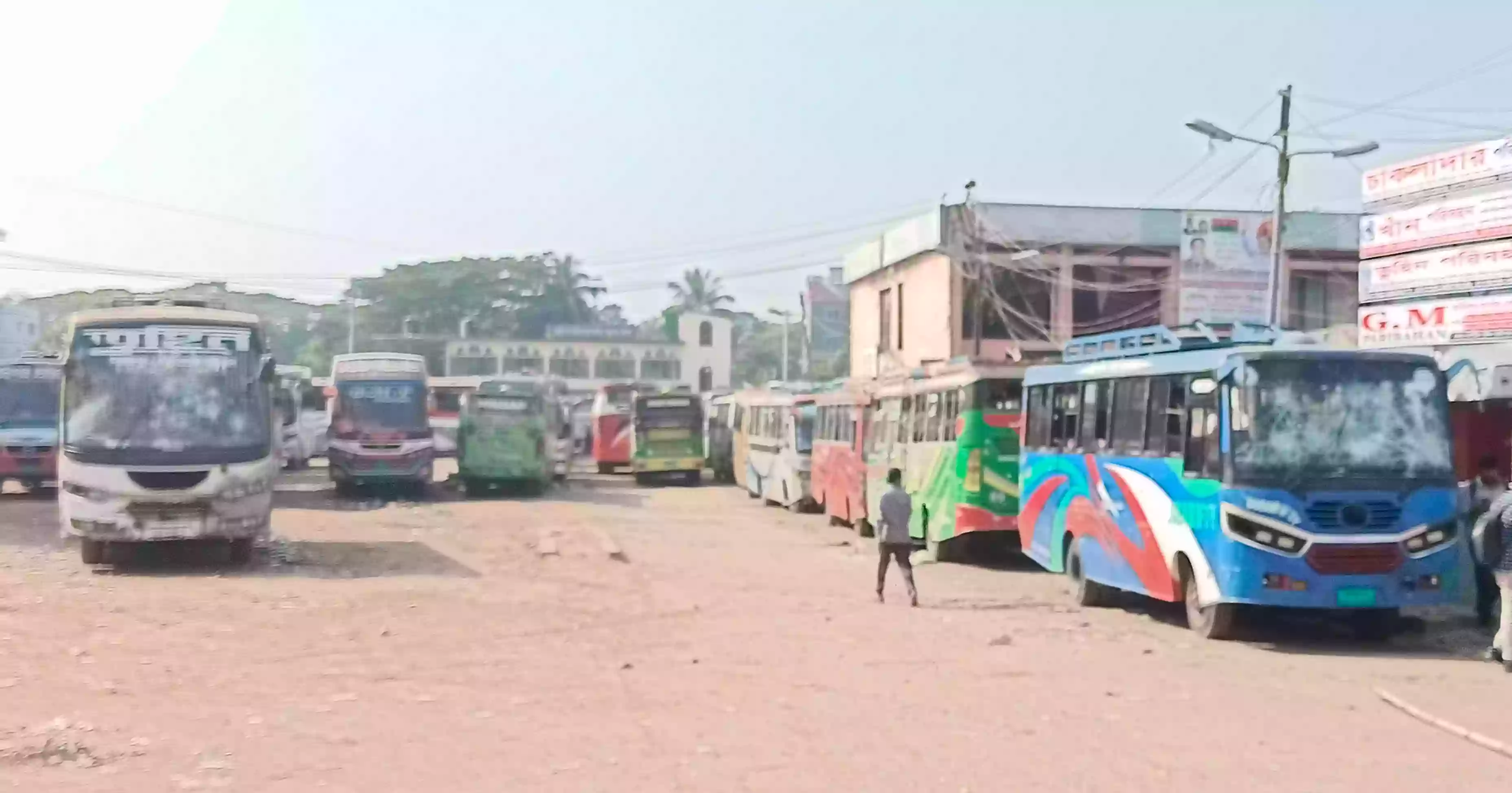 Bus services suspended for second day in Barishal