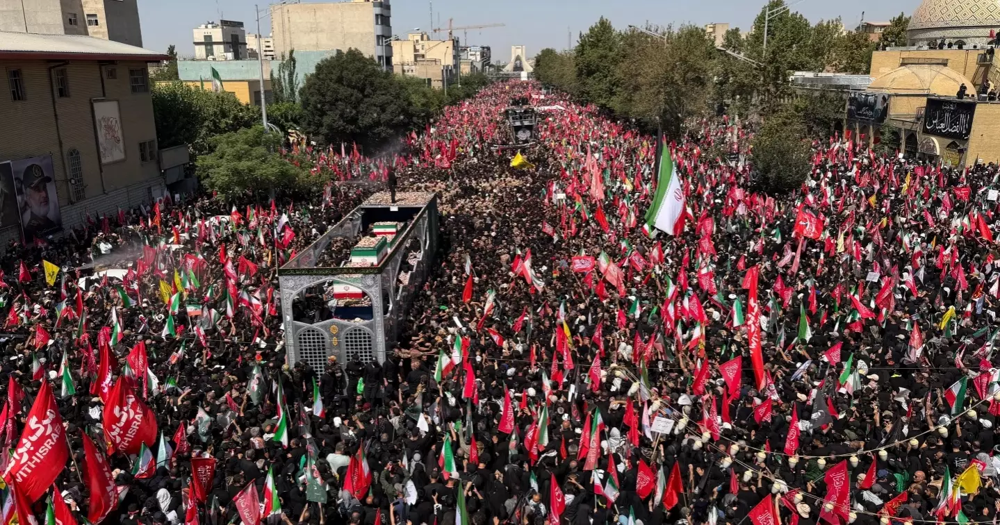 Tanker hit by projectile in Strait of Hormuz as Iran holds funeral for Khamenei