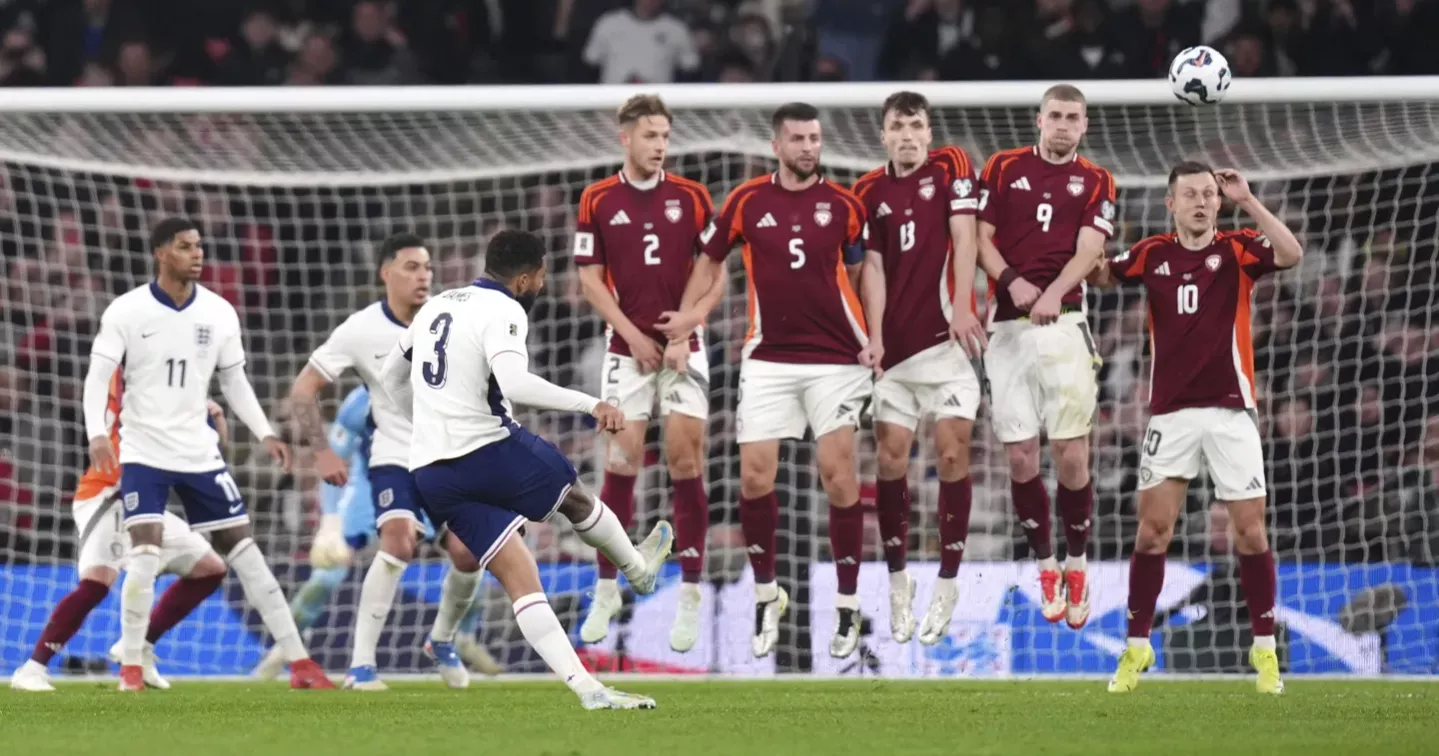 England struggles but secures 3-0 win over Latvia in World Cup Qualifier