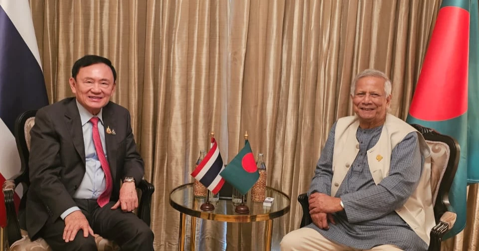 Dr Yunus seeks Thaksin’s support to strengthen ties, resolve Rohingya crisis