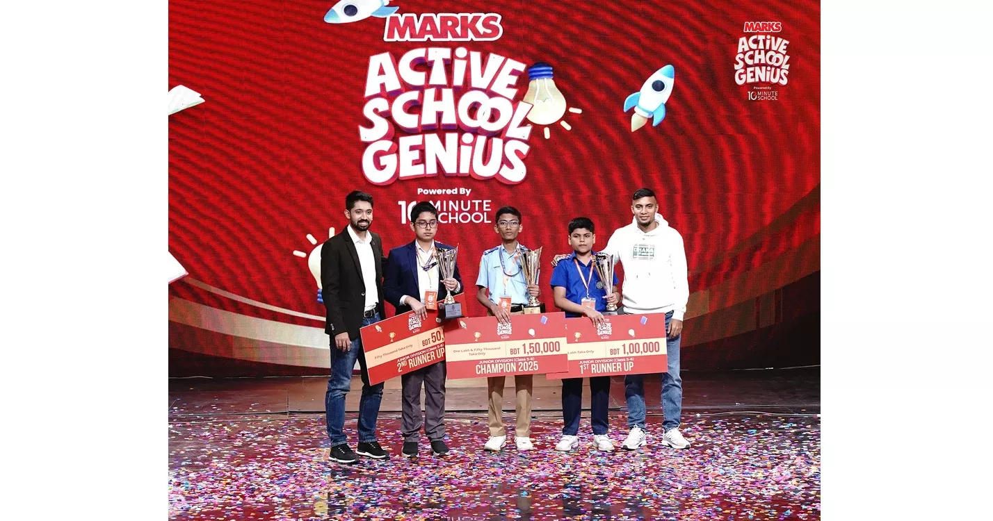 Marks Active School Genius competition grand finale awards BDT 1.5 million scholarships