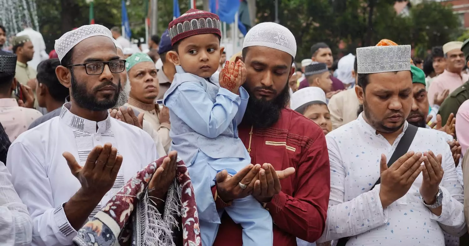 Eid-ul-Fitr being celebrated  in Bangladesh  with religious fervour, festivity
