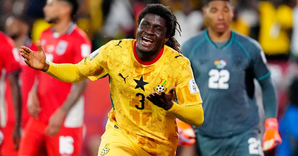 Caleb Yirenki's late goal gives Ghana 1-0 win over Panama in World Cup opener