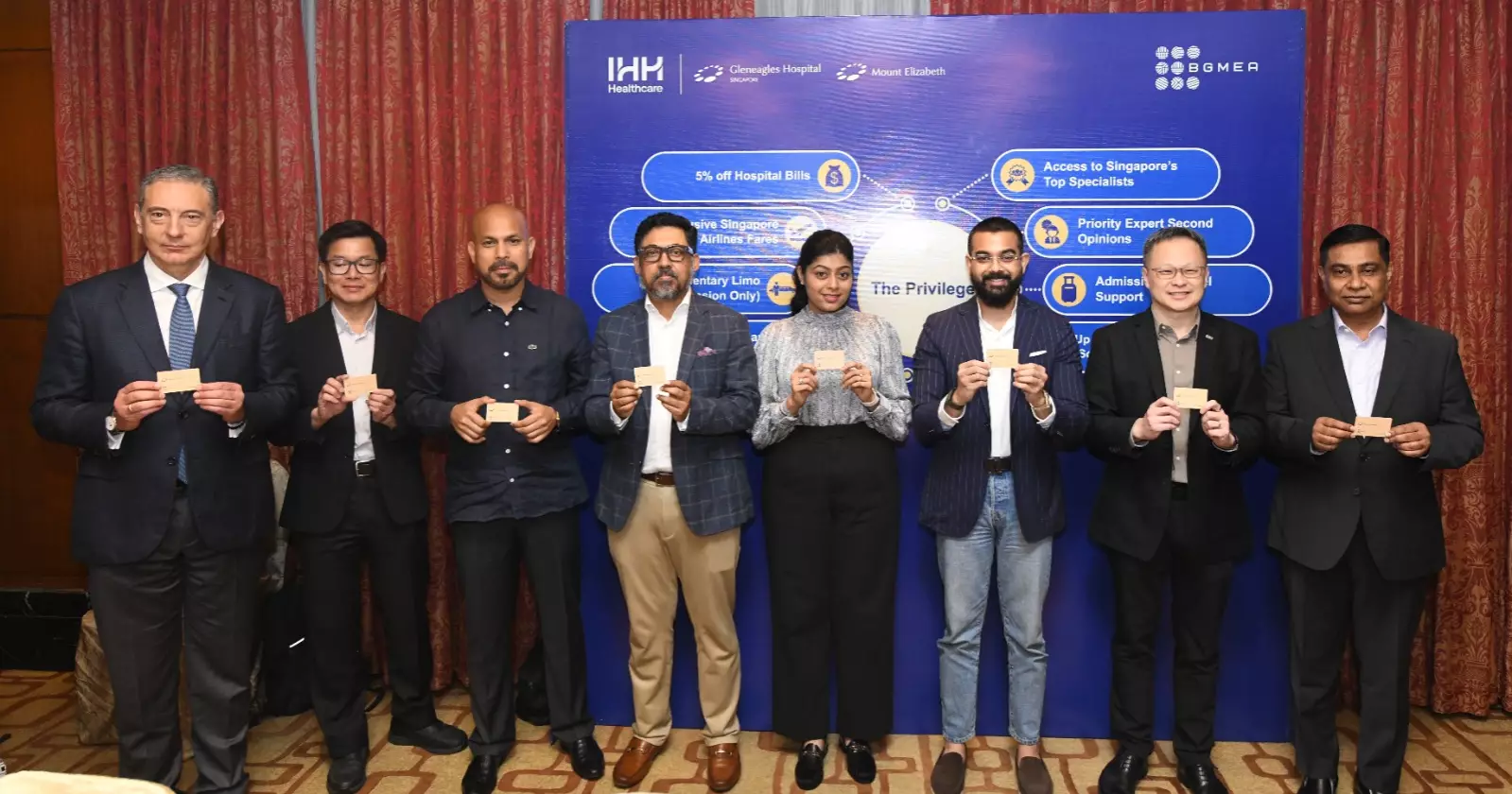 BGMEA, Mount Elizabeth Hospital launches a special 'Privilege Card' for apparel exporters