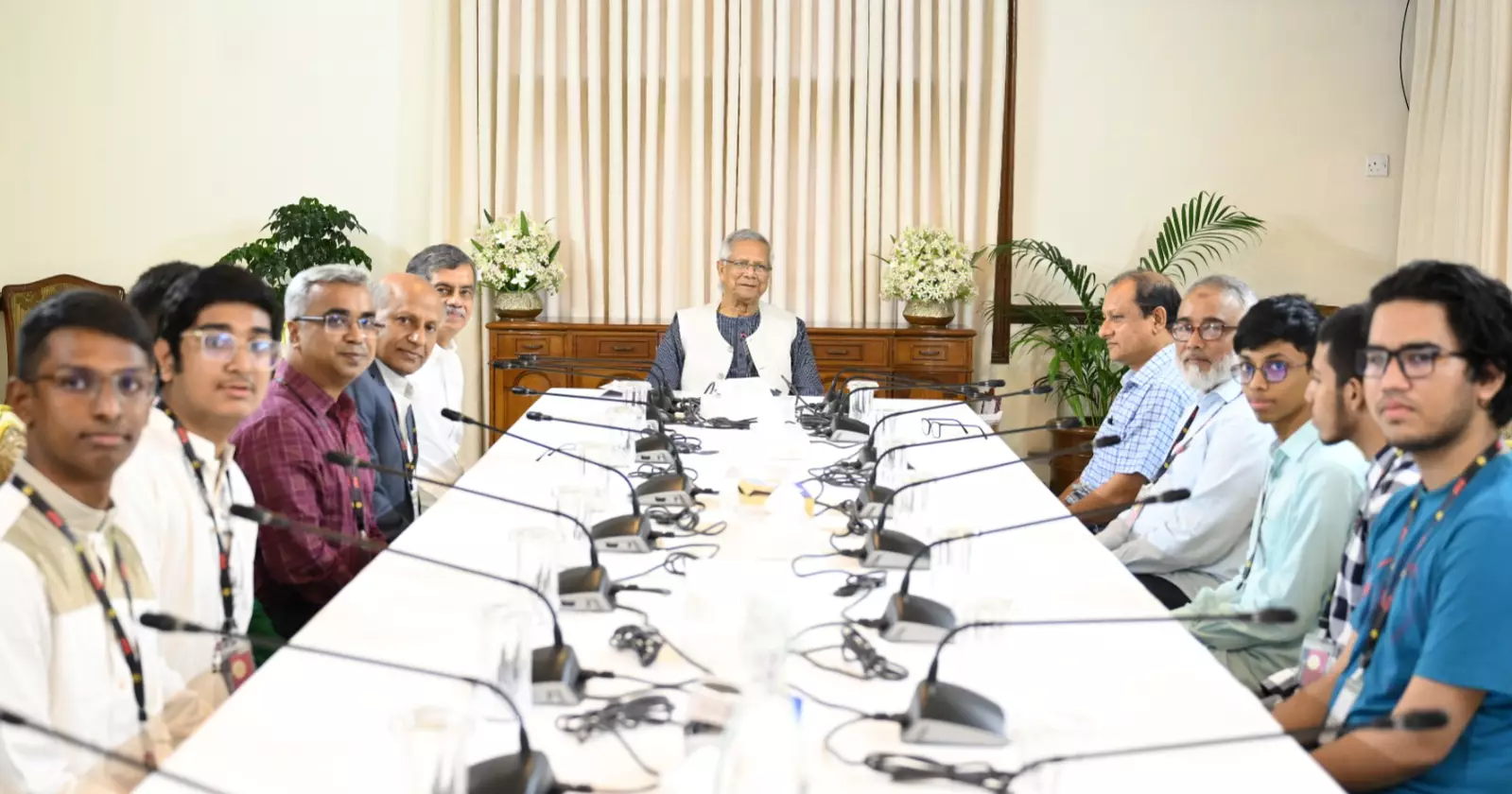 Prof Yunus pledges support for talented students in global Olympiads