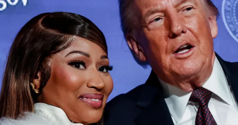 Nicki Minaj declares support for Trump, shows off Trump gold card