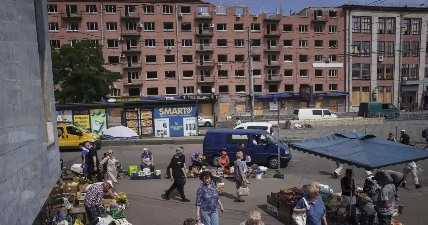 Russian drone strike hits Kharkiv, damages maternity hospital