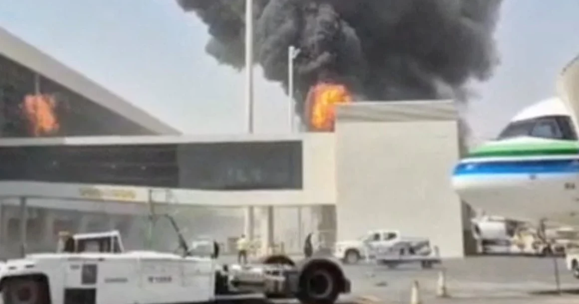 Saudi-led coalition says projectile hit Riyadh airport