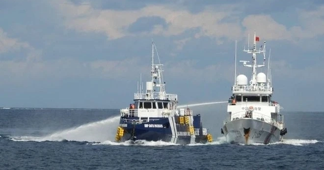 Chinese coast guard rams, damages Philippine vessel near disputed South China Sea island