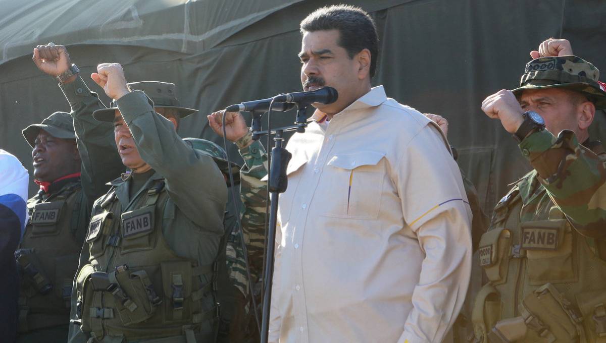Venezuela's Maduro leads military exercises