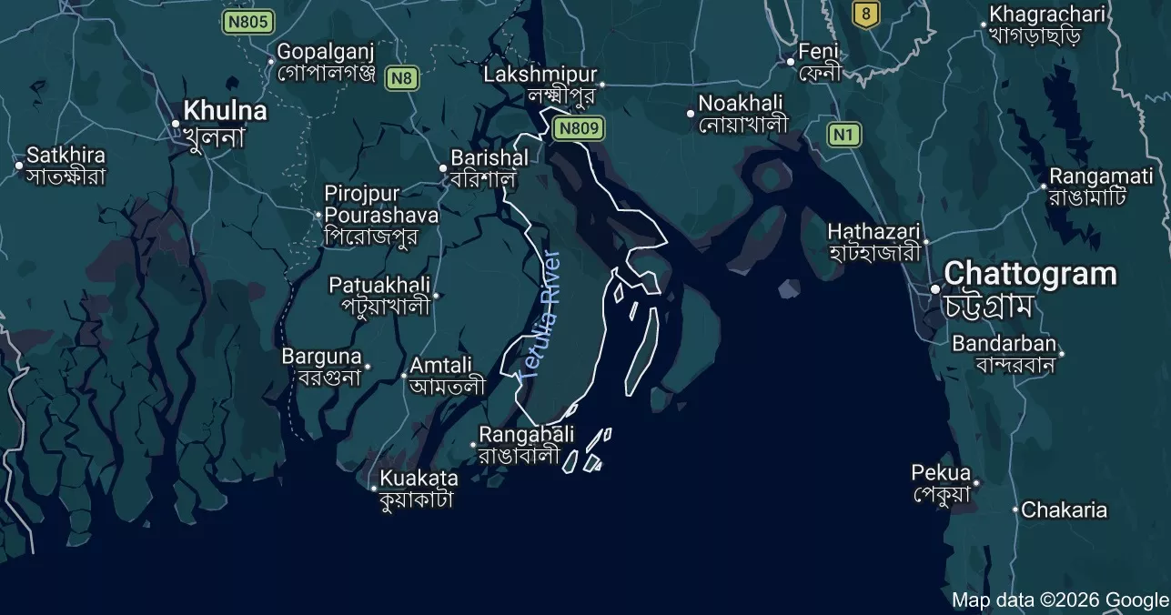 BGB man among two missing after Meghna riverbank collapses in Bhola