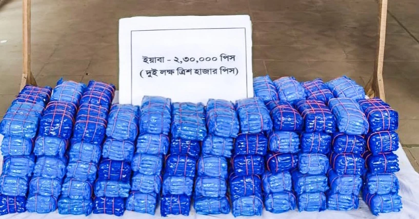 Yaba worth Tk 11.50 crore seized in Teknaf
