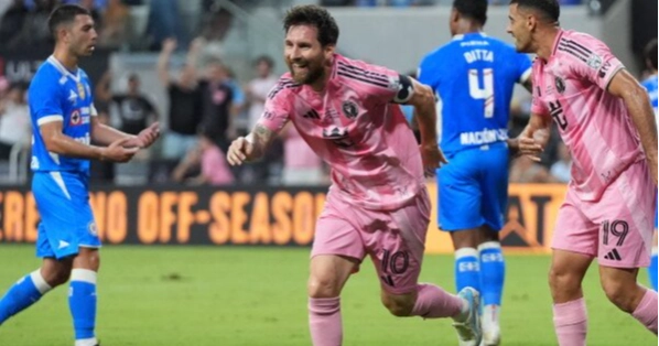 Messi scores 100th Inter Miami goal in 2-0 win over Cruz Azul