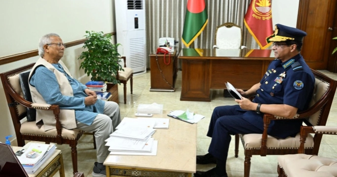 Air Chief meets Chief Adviser Prof Yunus