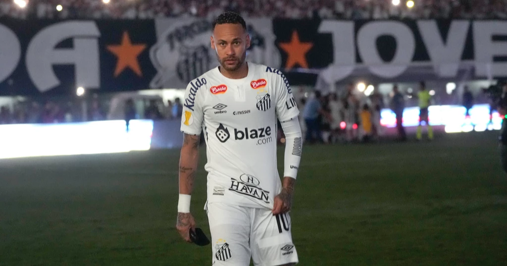 Neymar scores first goal since returning to Santos in Brazil