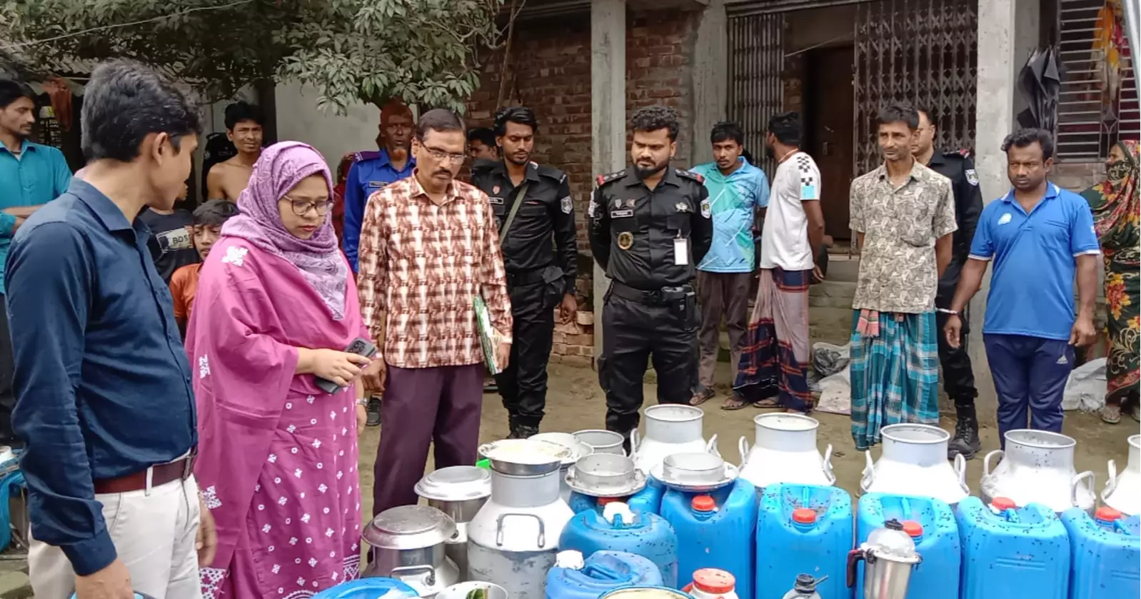 Six jailed as mobile court busts adulterated milk factory in Jashore