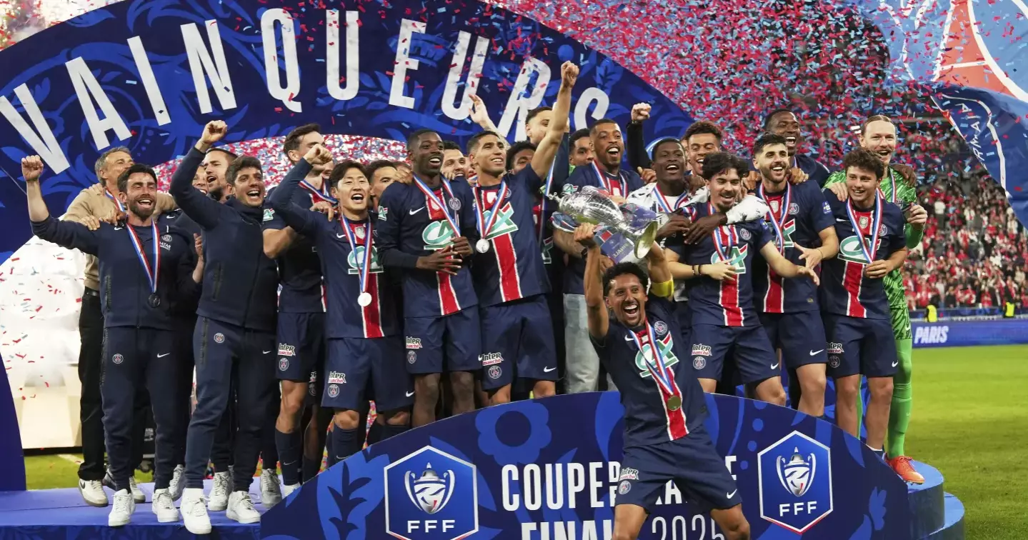 Barcola brace helps PSG to another French Cup heading to Champions League final