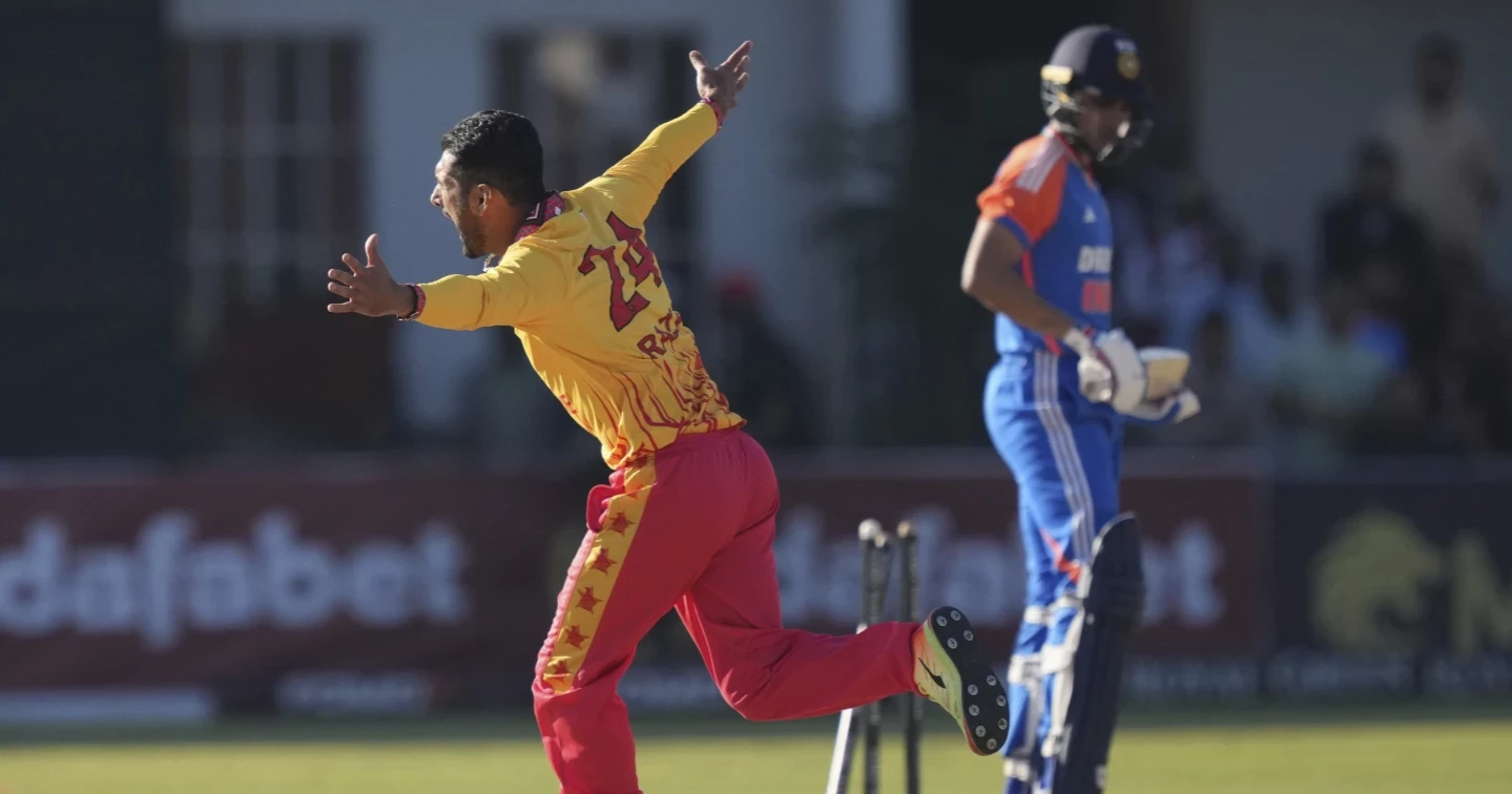 Zimbabwe stuns world champion India by 13 runs in opener of T20 series