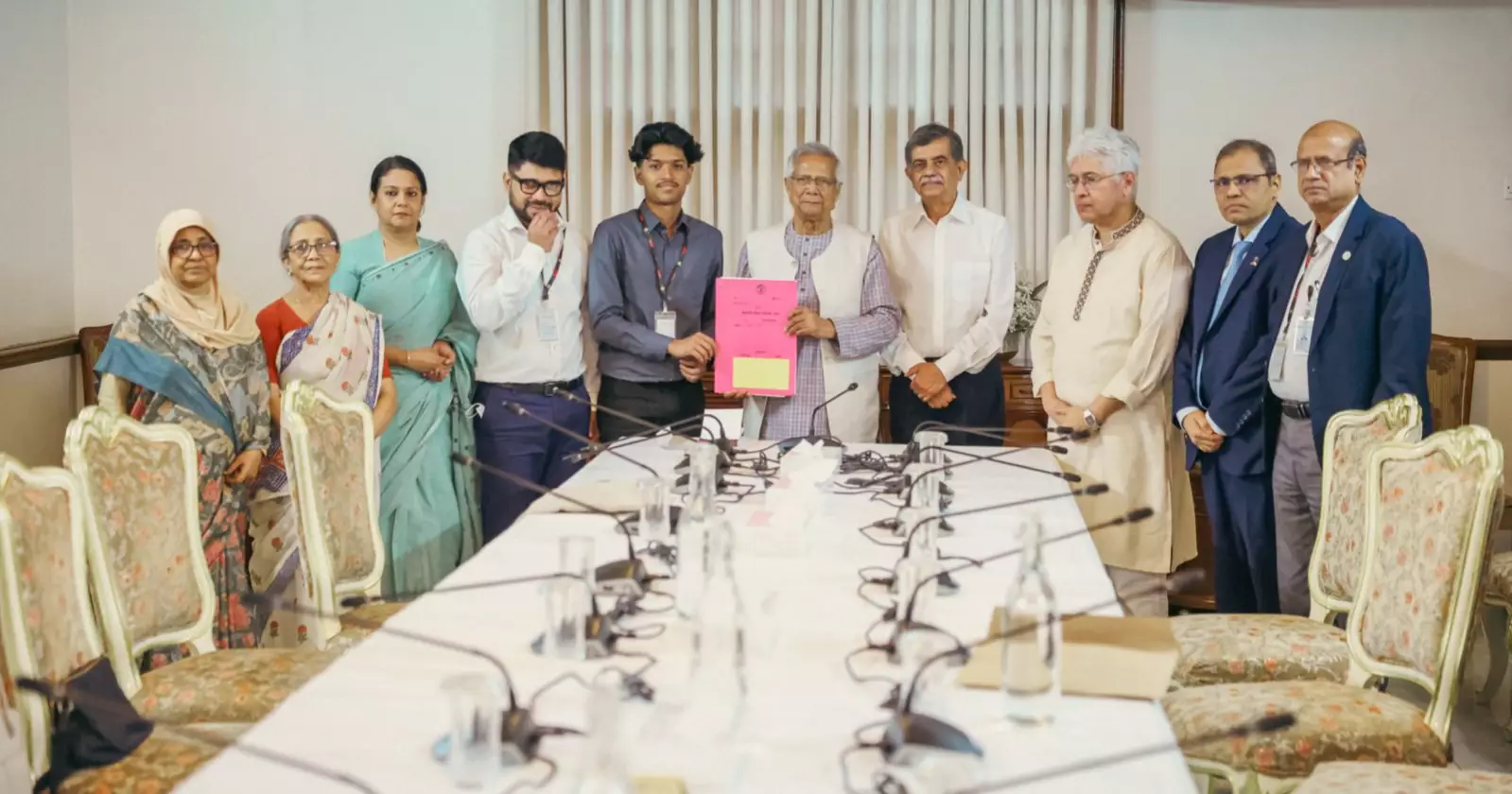 Chief Adviser hands over Purbachal-plot deed to Sagar-Runi’s son