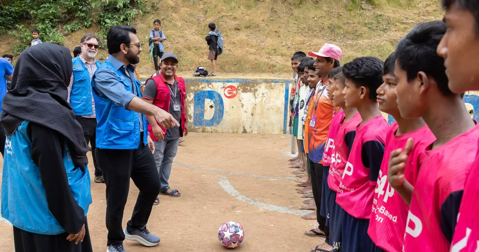 Tahsan meets Rohingya youth in Cox’s Bazar