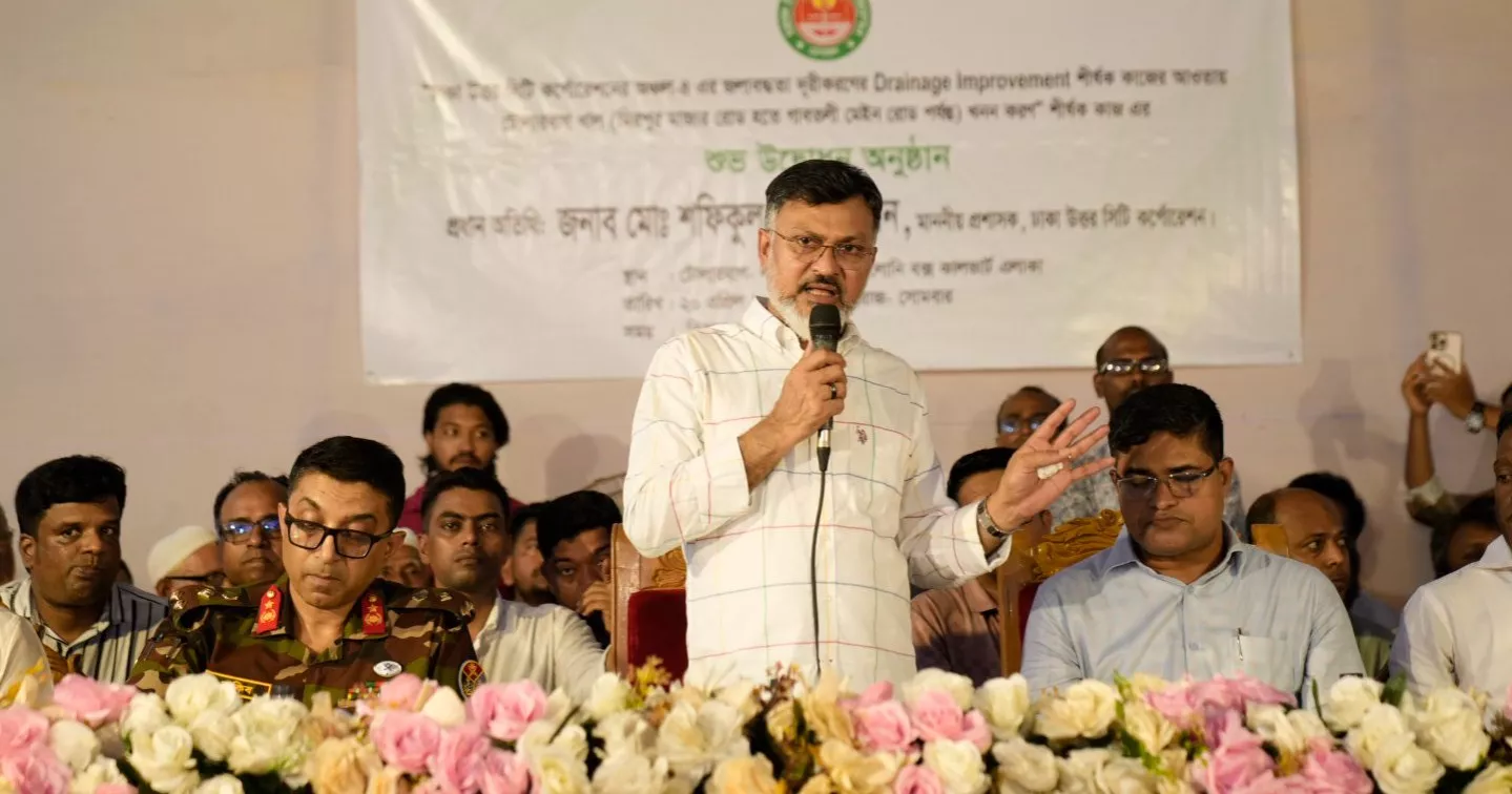 DNCC administrator inaugurates Tolarbag canal excavation in Mirpur