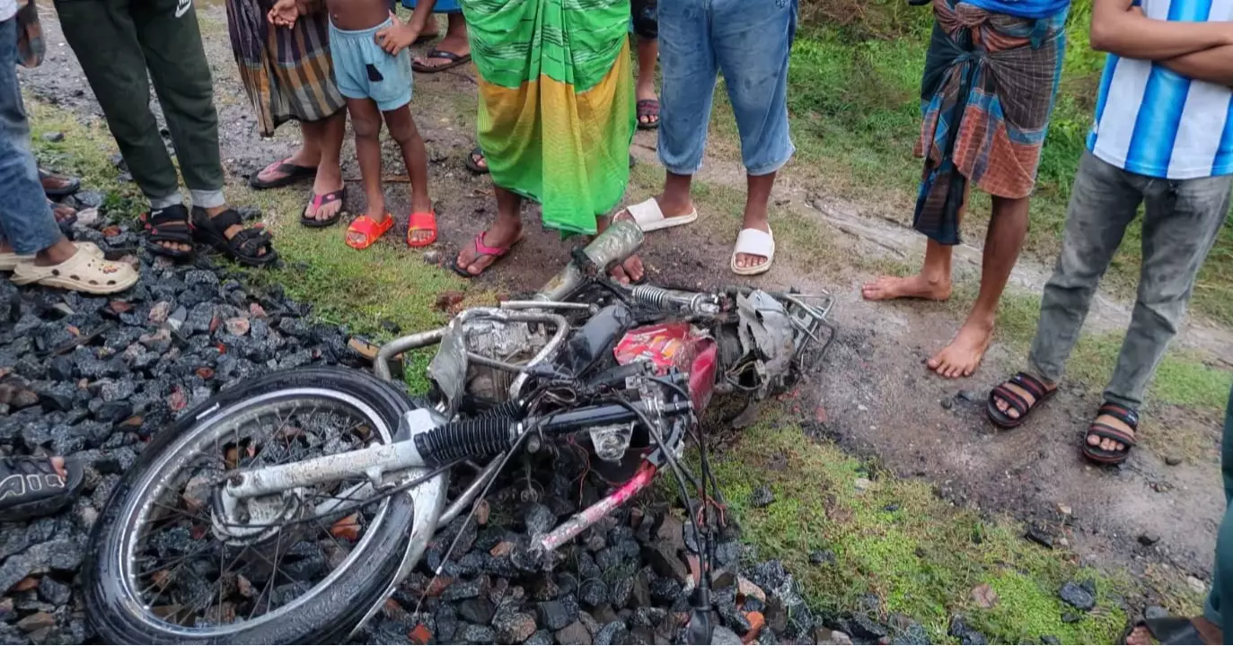 Two killed, one injured as train hits motorcycle in Chuadanga