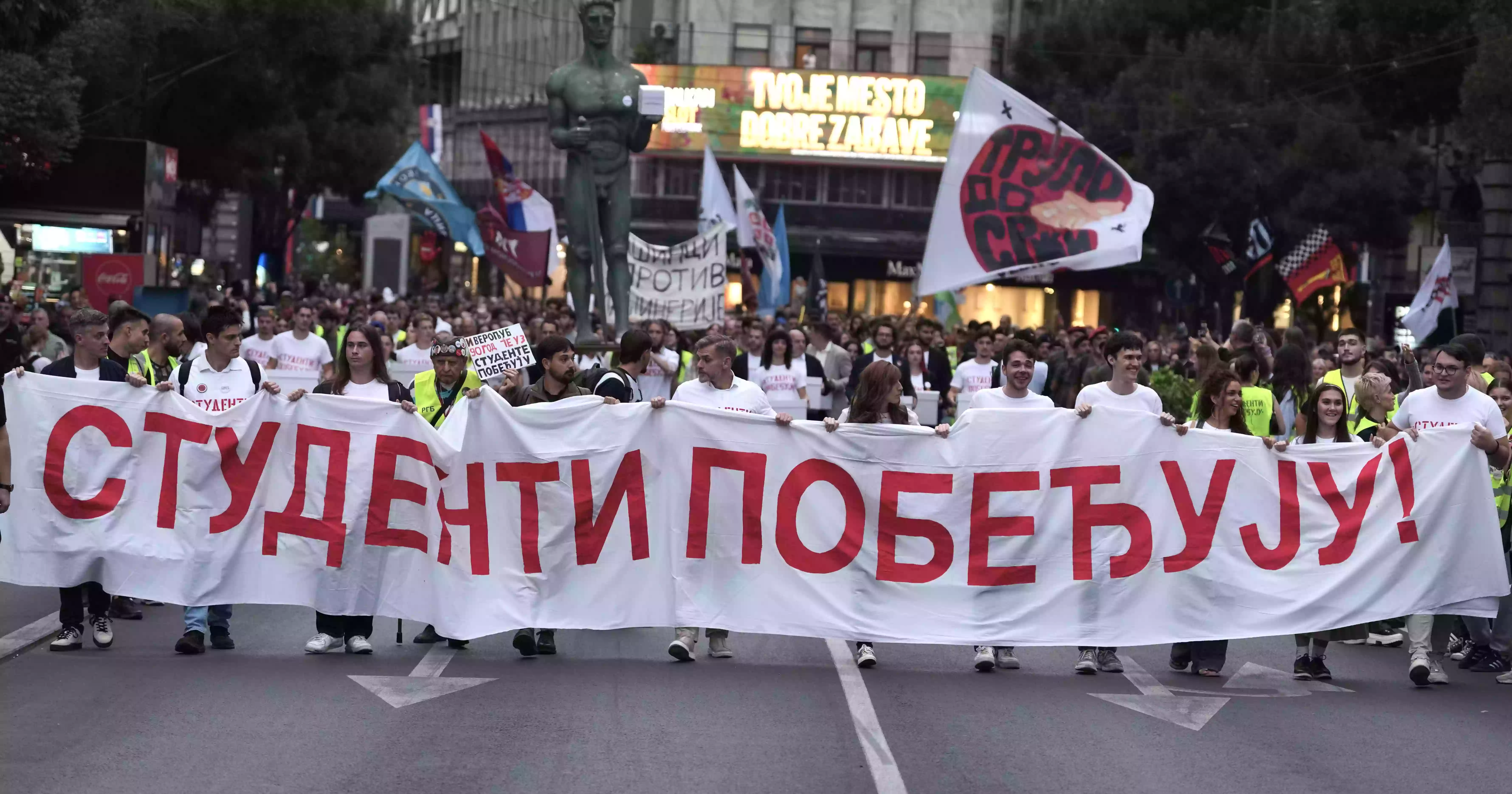 Serbian students enter election race, challenging Vucic