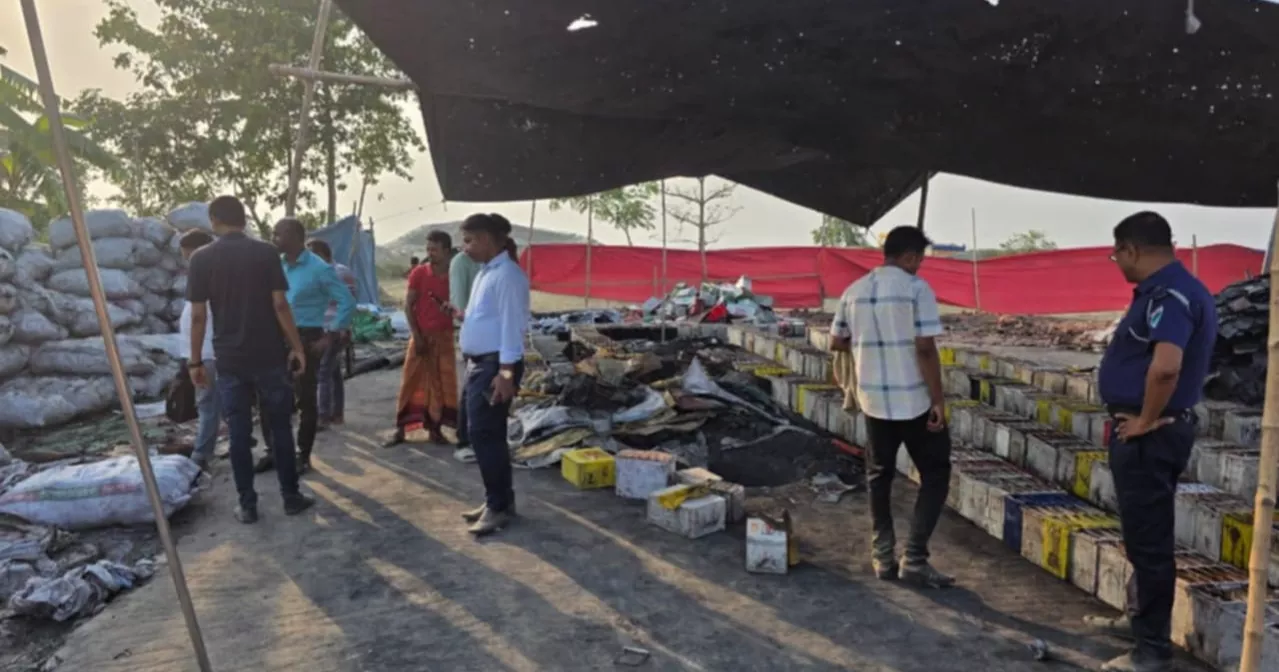 Two individuals fined a lakh for operating illegal battery recycling factory in Kushtia