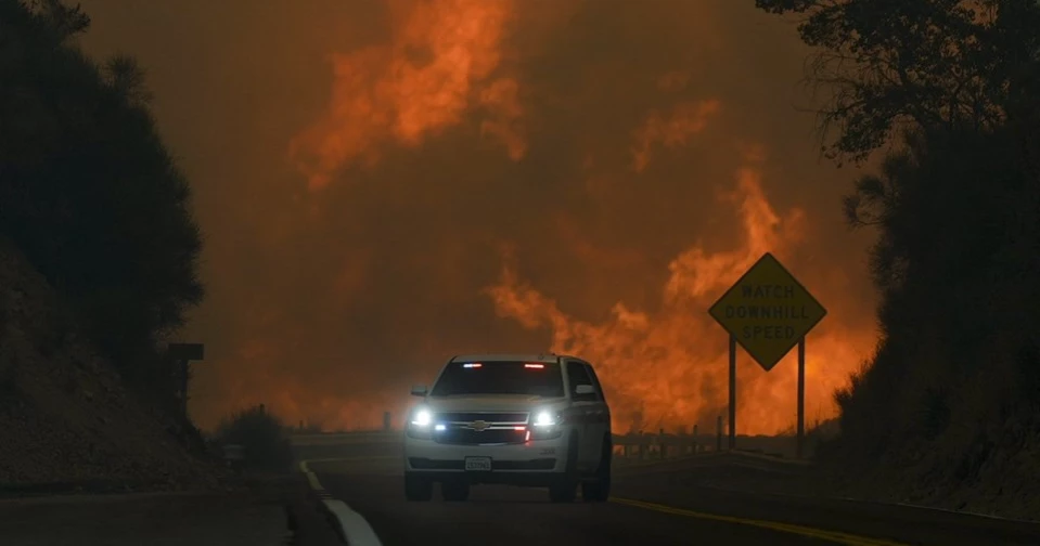 Firefighters gain ground on 3 huge Southern California blazes