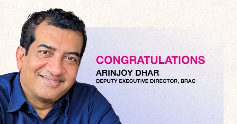 Arinjoy Dhar appointed as deputy executive director of BRAC