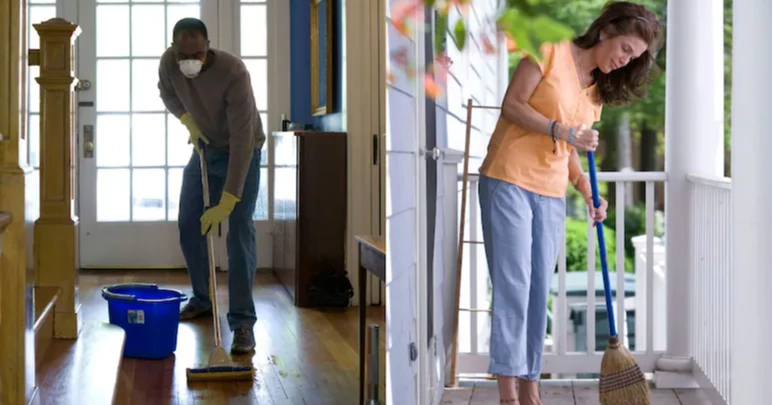 Sweeping, mopping may boost mental well-being