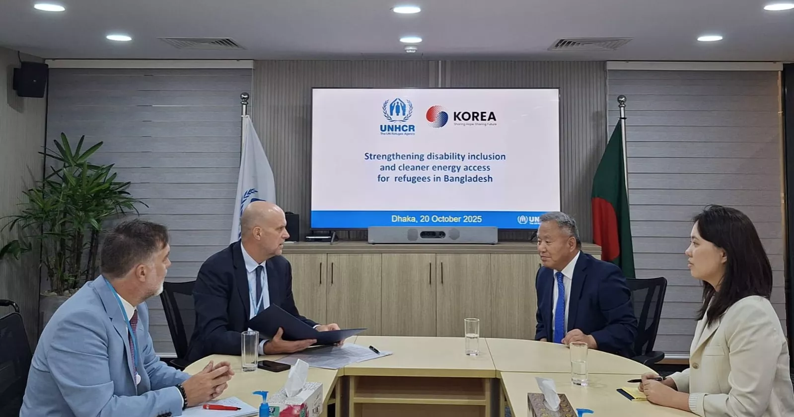 Korea reaffirms support to UNHCR for humanitarian assistance for Rohingyas in Bangladesh