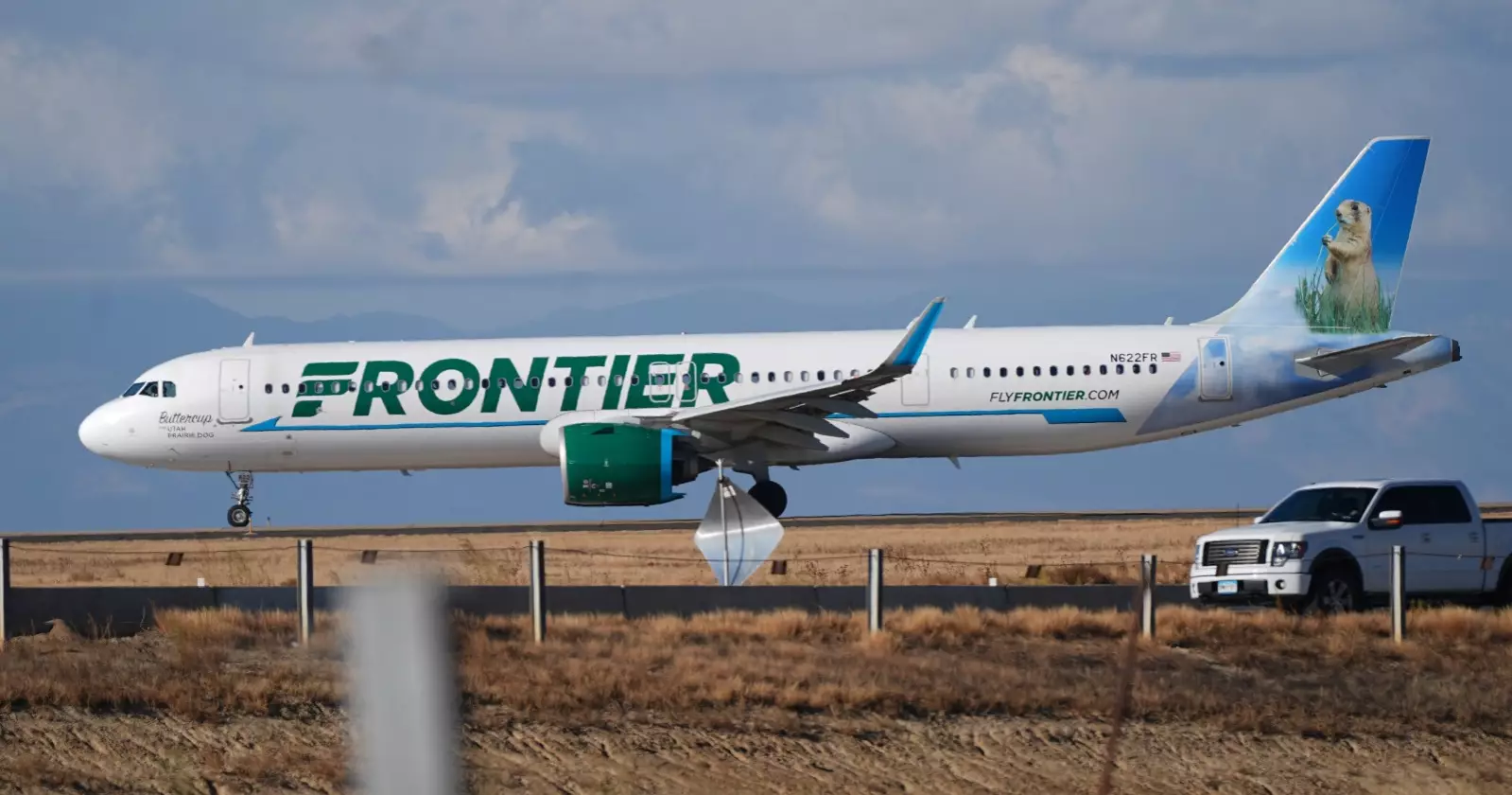 Frontier plane hits pedestrian during takeoff at Denver airport