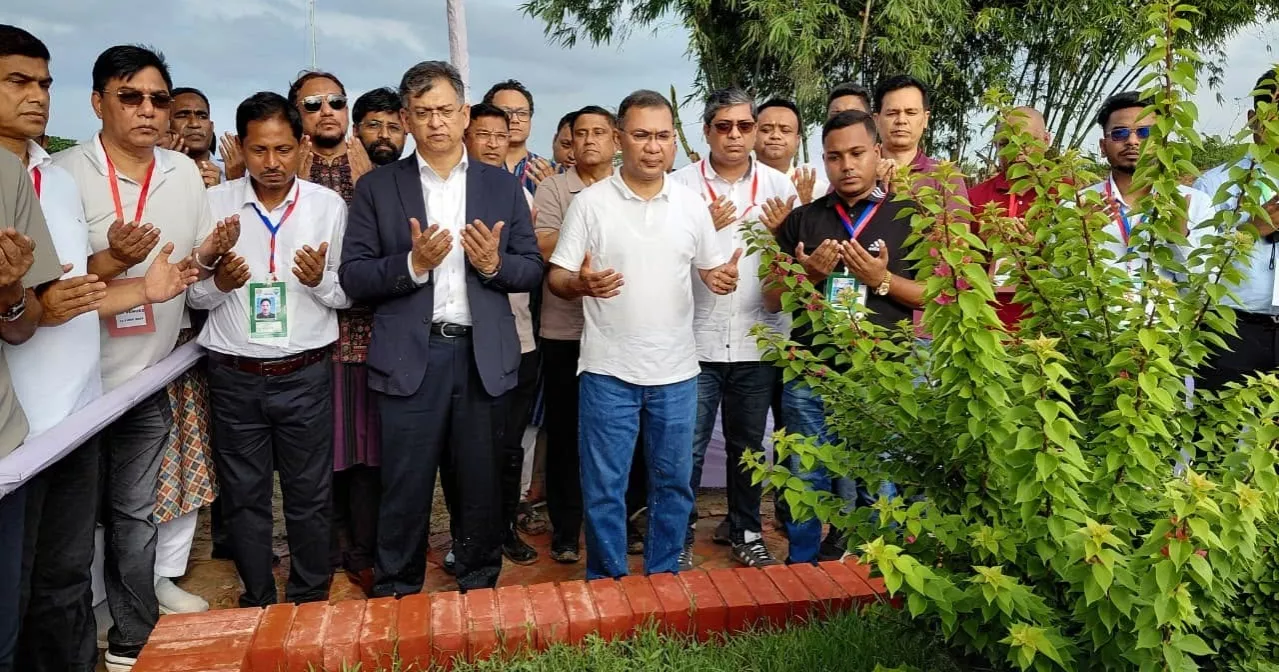 PM Tarique Rahman visits grave of July uprising martyr Wasim Akram, meets family
