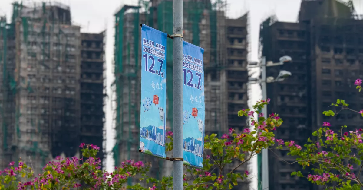 Fire raises concerns as Hong Kong approaches Sunday legislative poll