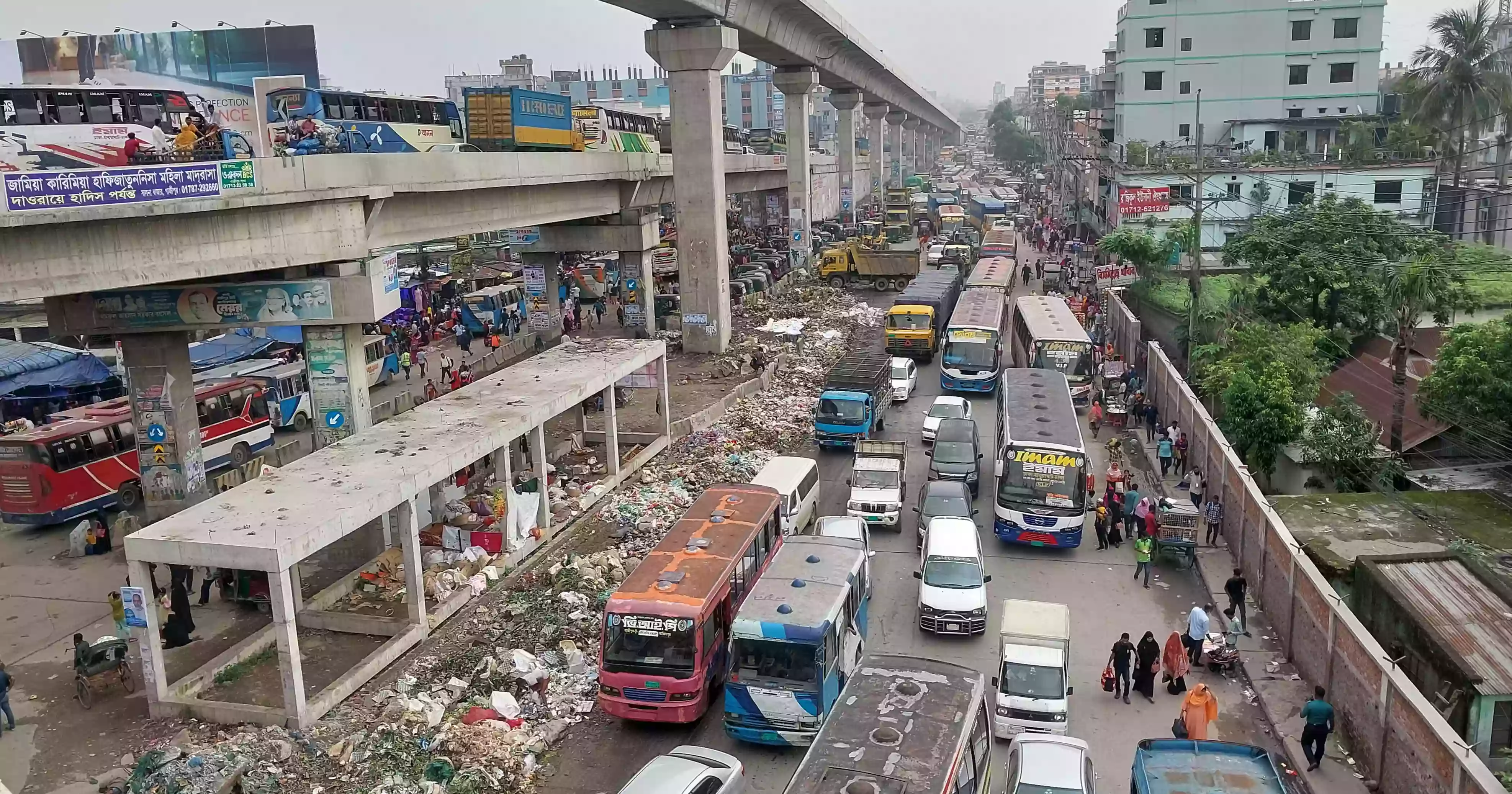 Eid home rush: 12-km tailback on Dhaka-M’sing highway