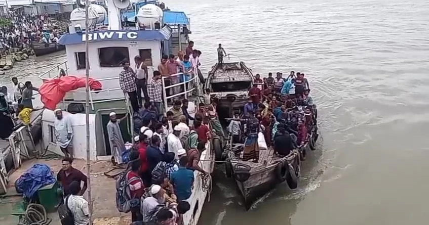 Inclement weather halts water transport on Bhola-Lakshmipur route