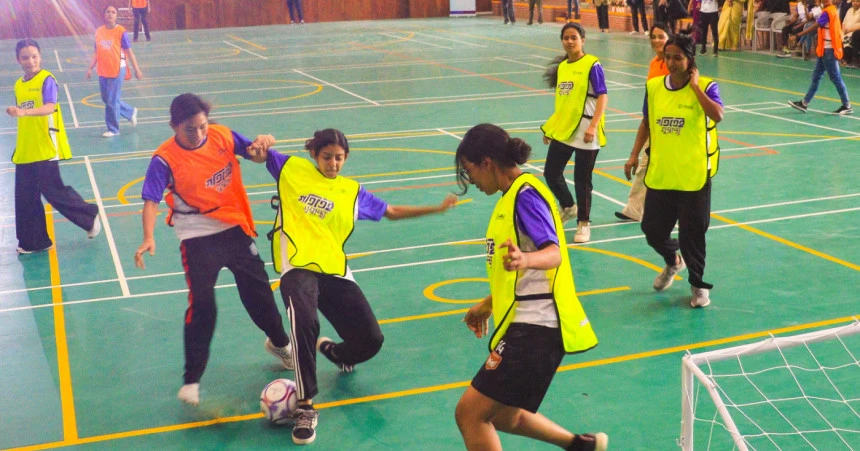 Dhaka Flow: SAFF champion women footballers join USAID's Healthier in Motion campaign