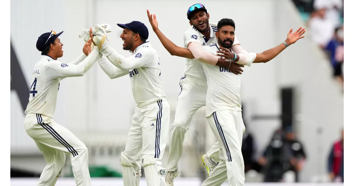India hold nerve to clinch dramatic Oval Test by six runs, draw series 2-2