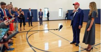 Trump snaps at reporter when asked about abortion: 'Stop talking about it'