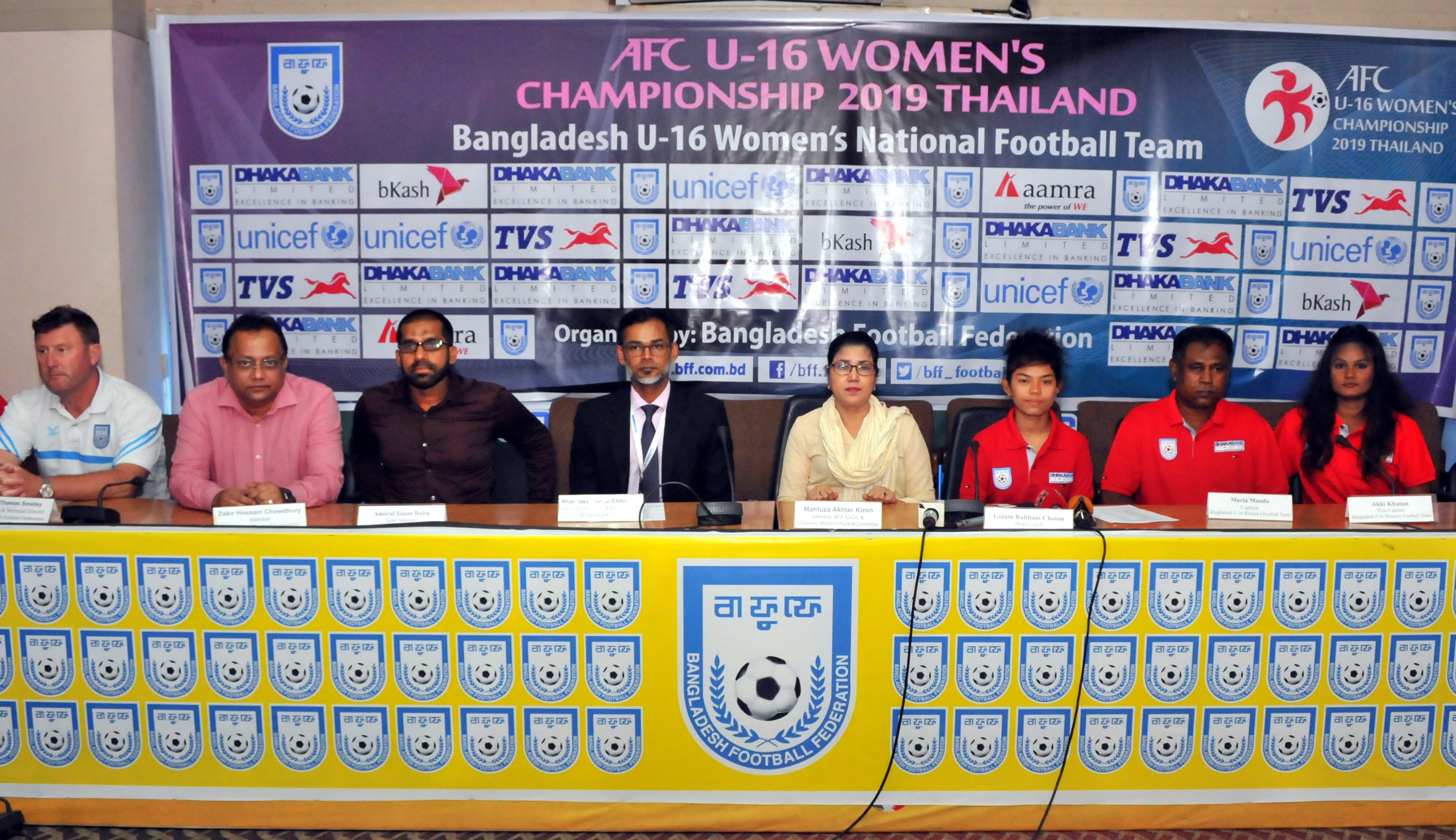 AFC U-16 Women’s Champs: Bangladesh to fly to Thailand on Thursday