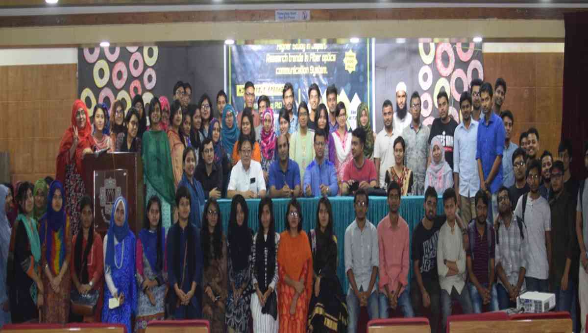Seminar on fibre optic communication system held at JU